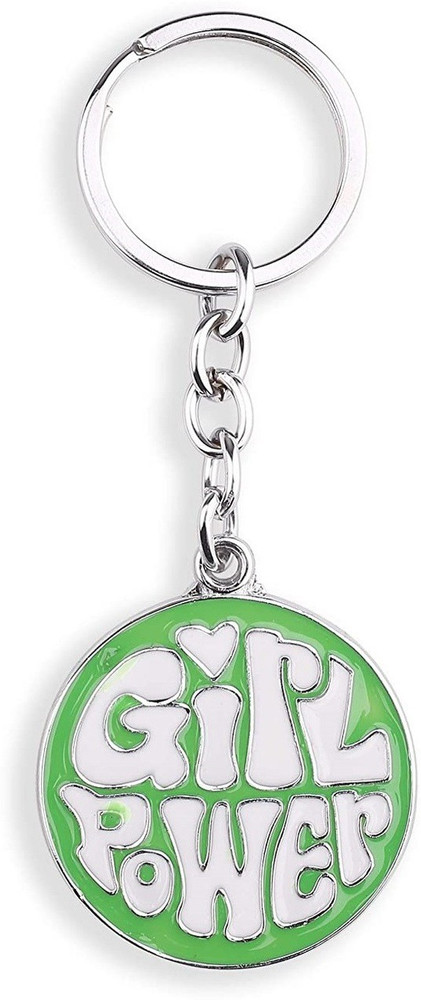 Relicon Girl Power Design 1 Green White Metal Keychain for Car Bike Girl Men Women Keyring Key Chain Price in India Buy Relicon Girl Power Design 1 Green White Metal Keychain for Car
