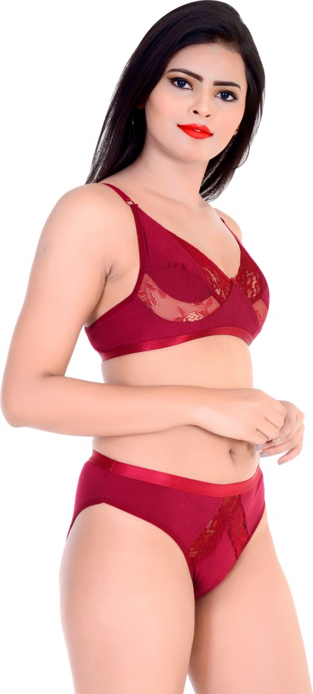 Buy Popocracy Women Pink All Over Print Cotton Blend Bra Online at