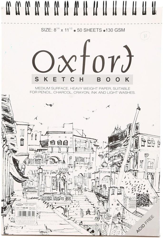 Anupam Oxford Sketch Pad  50 Sheets 140GSM A4 Size
