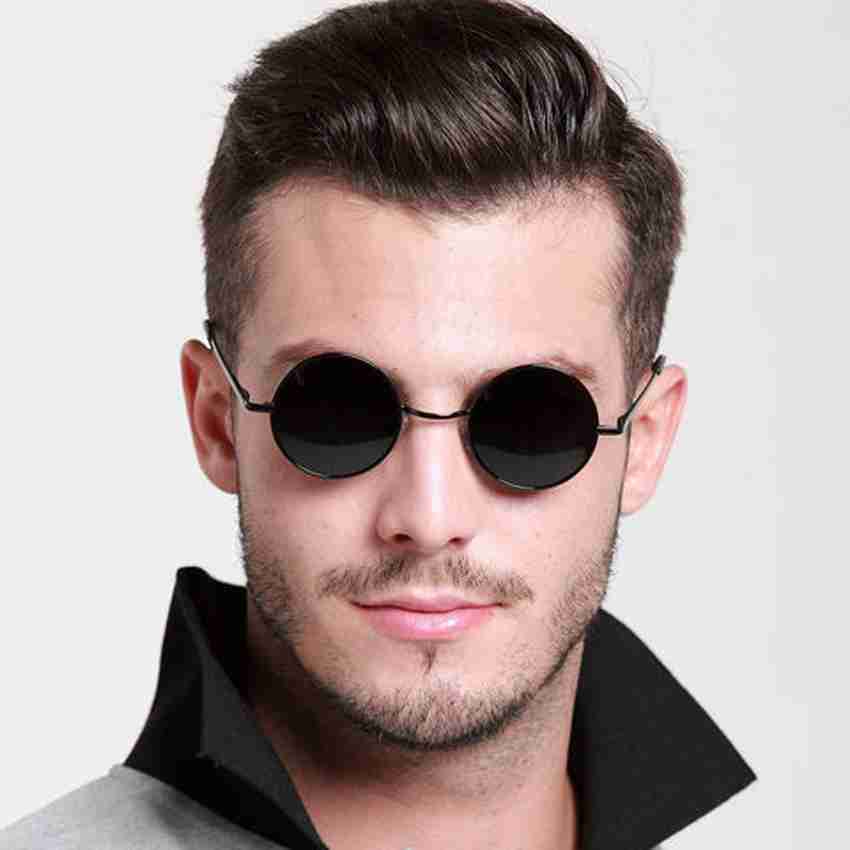 Buy RMKK Round Sunglasses Black Blue For Men Women Online Best Prices in India Flipkart