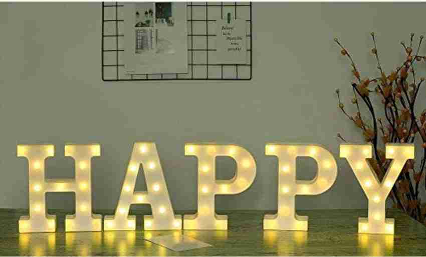 Satyam Kraft Marquee Alphabet Shaped Led Light Letters for
