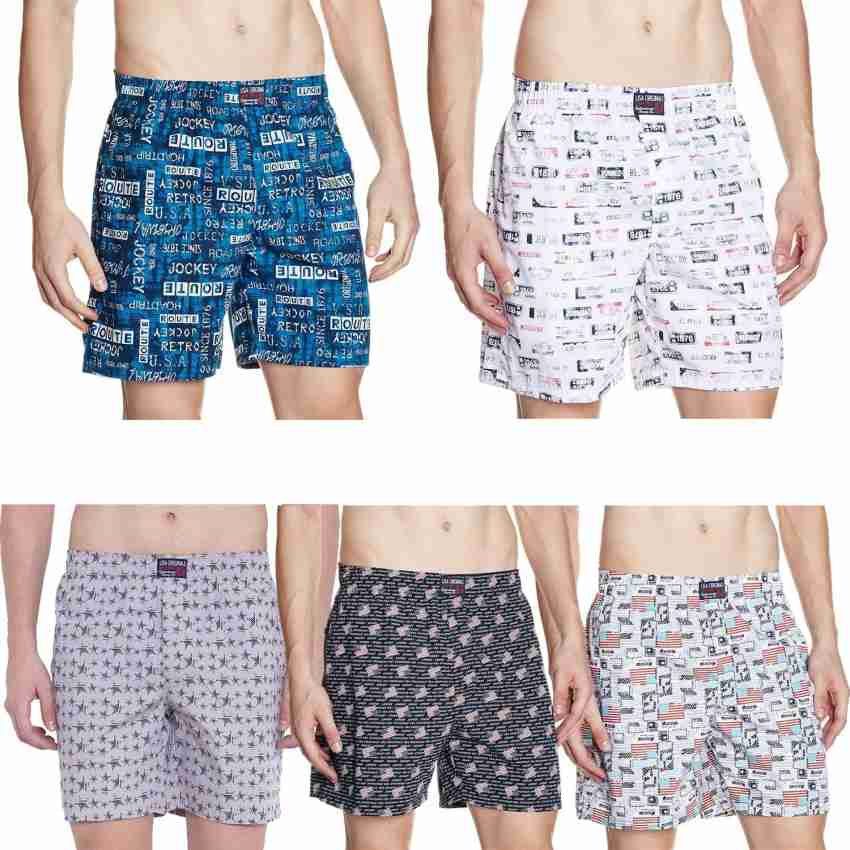 Buy Jockey Assorted Prints Boxer Shorts Pack of 2 - Style Number- US57 -  Multi-Color Online