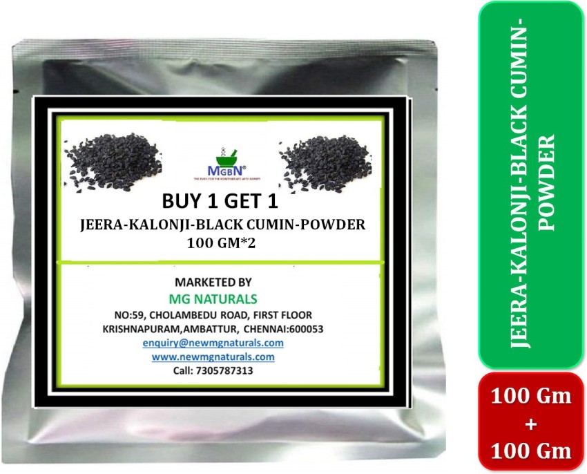 MGBN BUY 1 GET 1 JEERA KALONJI BLACK CUMIN POWDER SKIN CARE 100