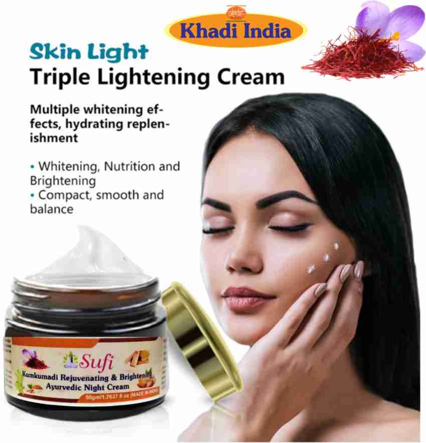 sufi Rejuvenating and Brightening Ayurvedic Night Cream with 100