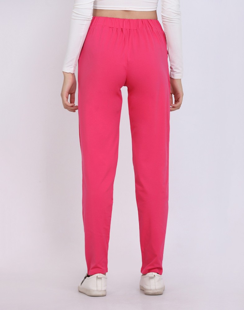 Clothmaster Solid Women Pink Track Pants - Buy Clothmaster Solid