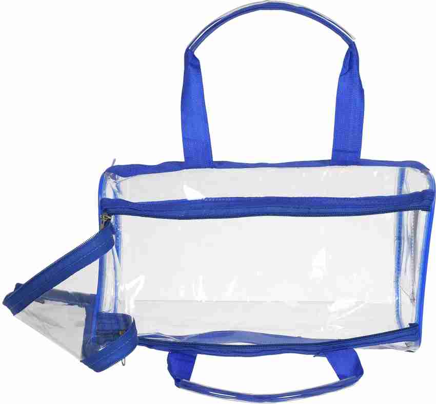 KUBER INDUSTRIES Large Size Crystal Clear Plastic Cosmetic Bags