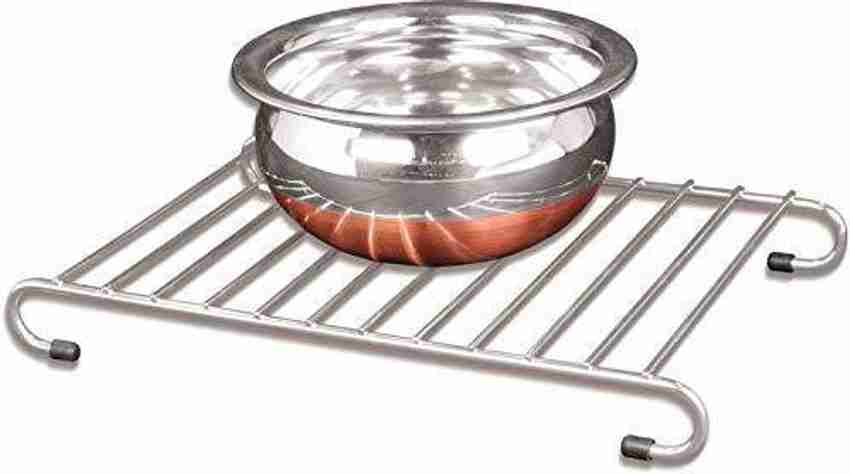 SEAVOKES Stainless Steel Hot Plate Stand Home Kitchen Hot Plate Holders Trivets for Hot Dishes and Table Teapot Kitchen Heat Pads Small Medium Big CROME Trivet Price in India Buy