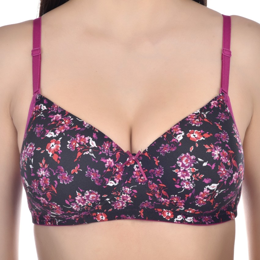 Floral Seamless Lightly-Padded Bra