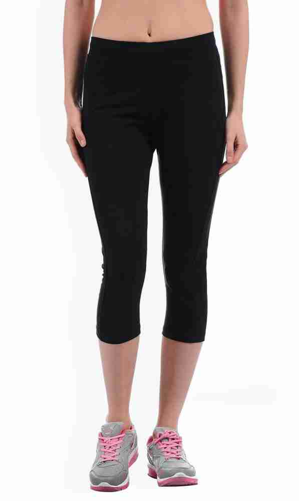 Buy online Women Solid Cotton Lycra Capri from Capris & Leggings for Women  by Draxstar for ₹369 at 66% off