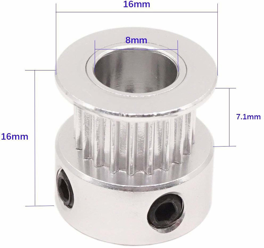 8mm store bore pulley