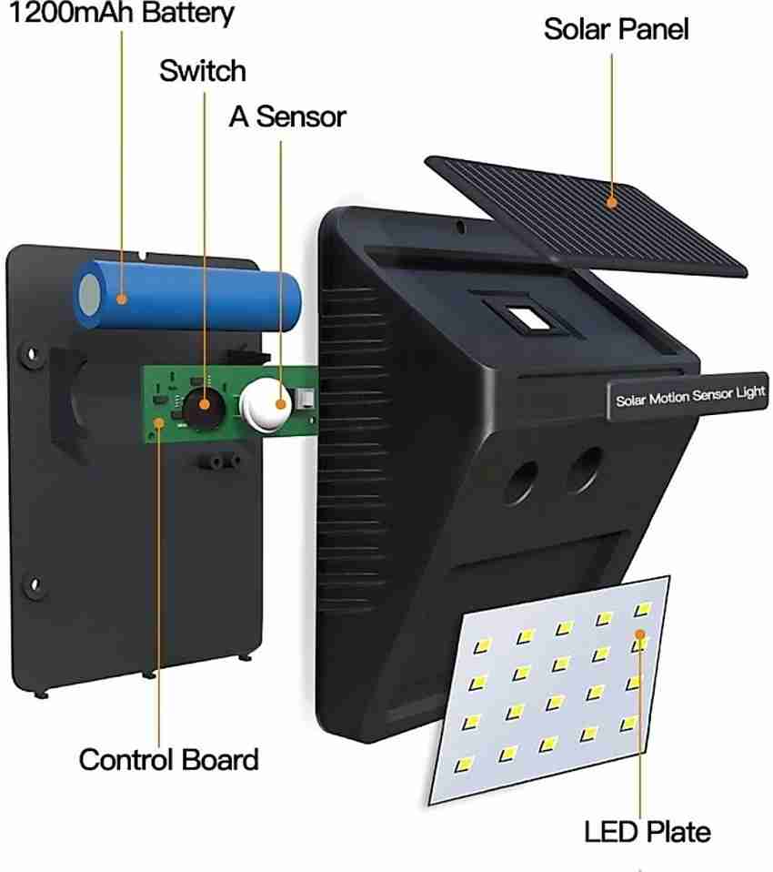 URJAA SOLAR MOTION SENSOR LIGHT JY6009 10 hrs Bulb Emergency Light Price in India Buy URJAA SOLAR MOTION SENSOR LIGHT JY6009 10 hrs Bulb Emergency Light Online at Flipkart
