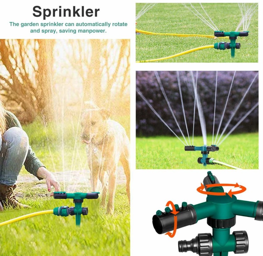 REHTRAD 360°Automatic Water Sprinkler for Garden?Lawn Sprinkler Lrrigation  System?Water Sprinkler for Plants with 2 Connector Can be Connected in  Series 4 L Hose-end Sprayer Price in India - Buy REHTRAD 360°Automatic Water