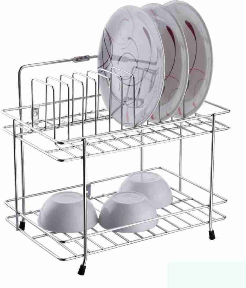 N H Enterprise Plate Kitchen Rack Plastic NEW 2 LAYER PLATE STAND Size Small Price in India Buy N H Enterprise Plate Kitchen Rack Plastic NEW 2 LAYER PLATE STAND