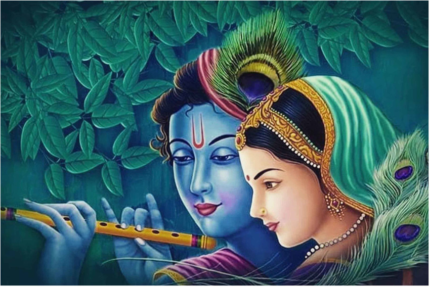 Radhe krishna sales image hd