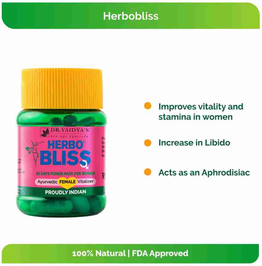 Dr. Vaidya s Herbobliss Ayurvedic Female Sexual Booster Pack