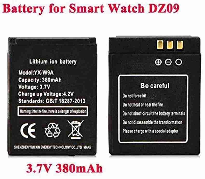 Smart watch battery 3.7 v 380mah price online