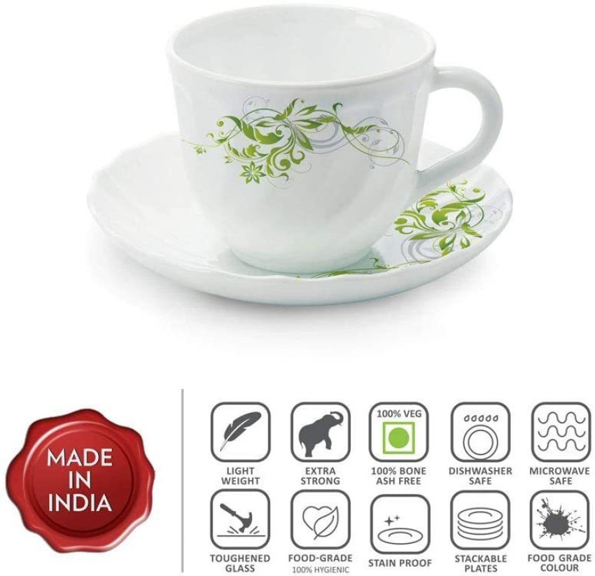 Buy Erba Cup Set 140 ml x 6 at Best Price Online in India - Borosil