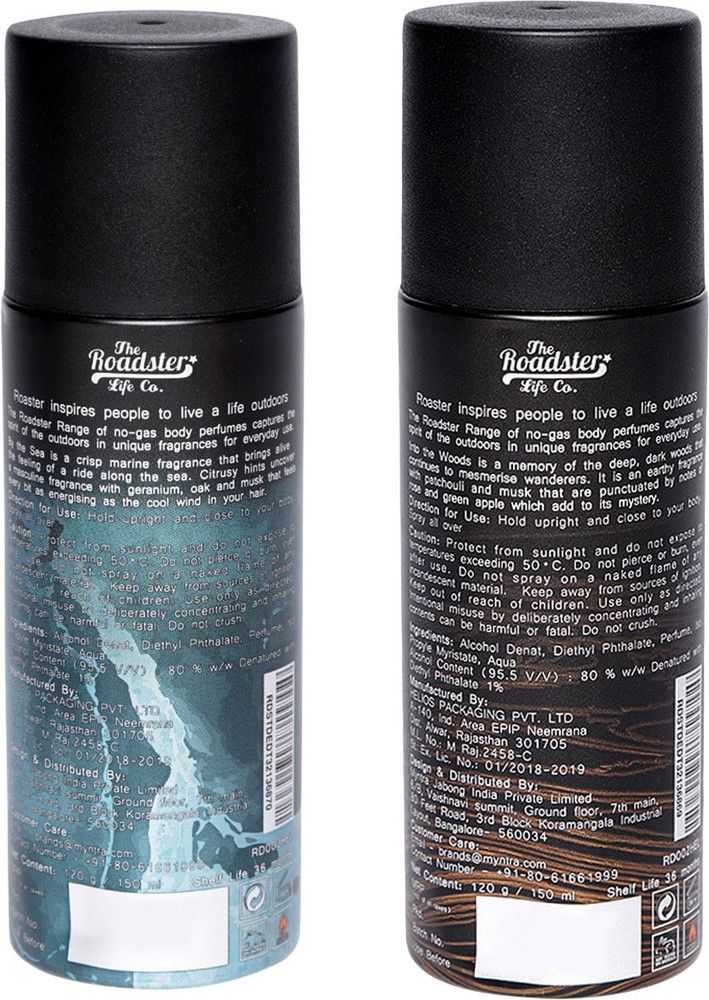 Roadster By the Sea and Into the Woods Perfume Body Spray For
