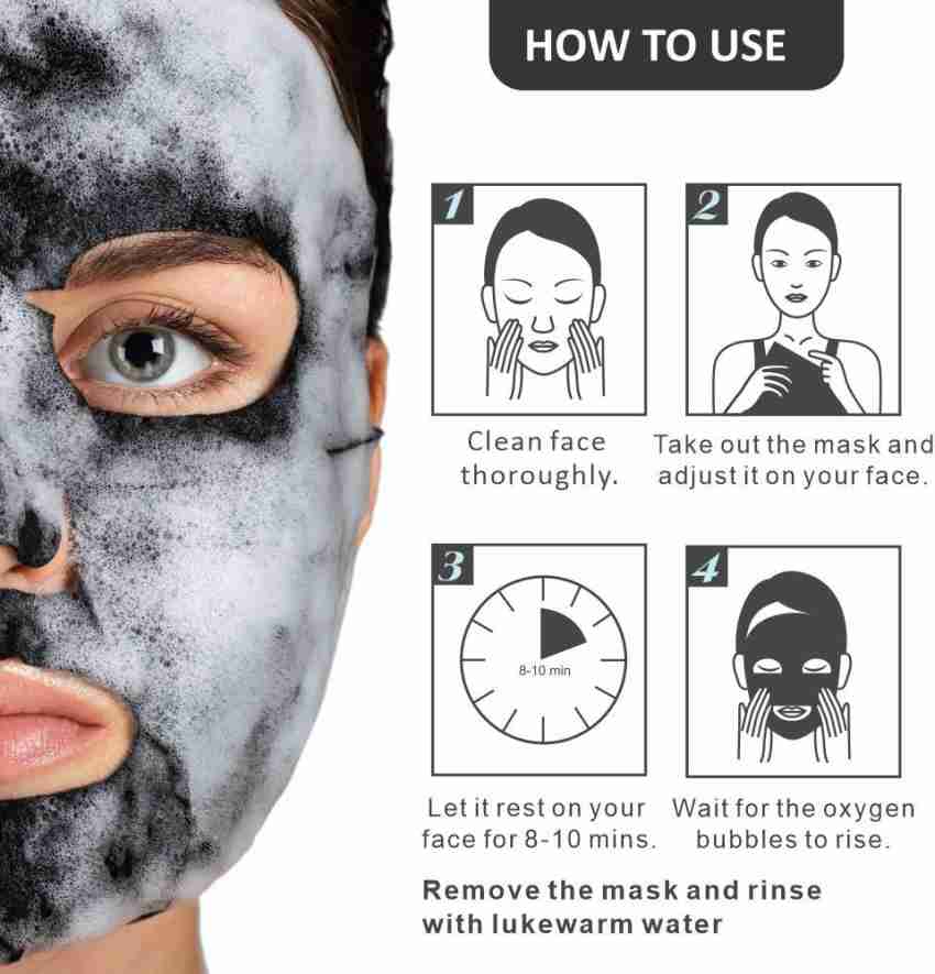 Images A Bubble Oil Control Face Mask Sheet With Bamboo Charcoal.