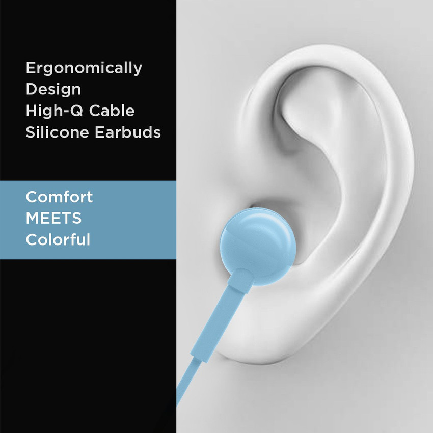 MINISO Colorful Music Earphone In Ear Headphones With Mic Light