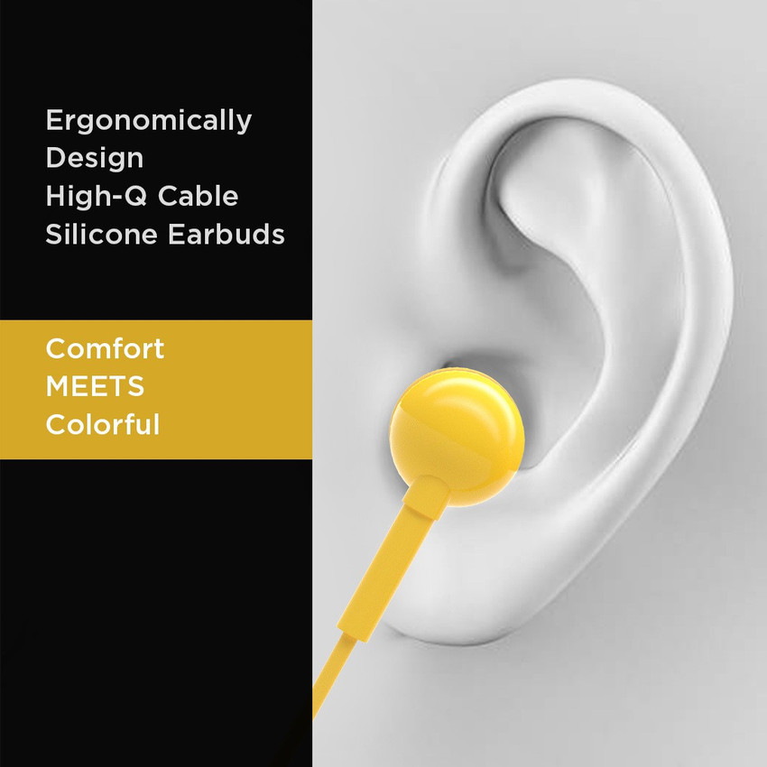 MINISO Colorful Music Earphone In Ear Headphones With Microphone