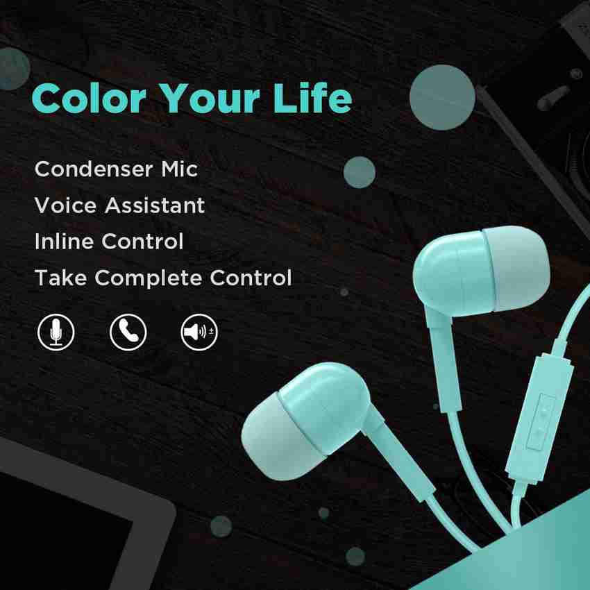 MINISO Colorful Music Earphone In Ear Headphones With Microphone
