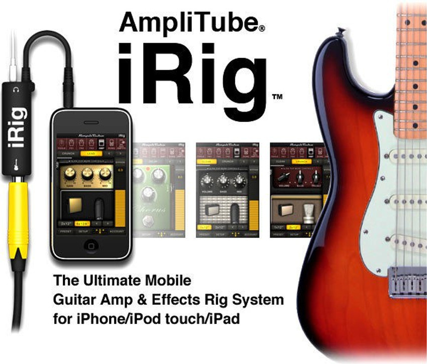 Geek Lab AmpliTube iRig Guitar Plug Interface Adapter iPad iPhone