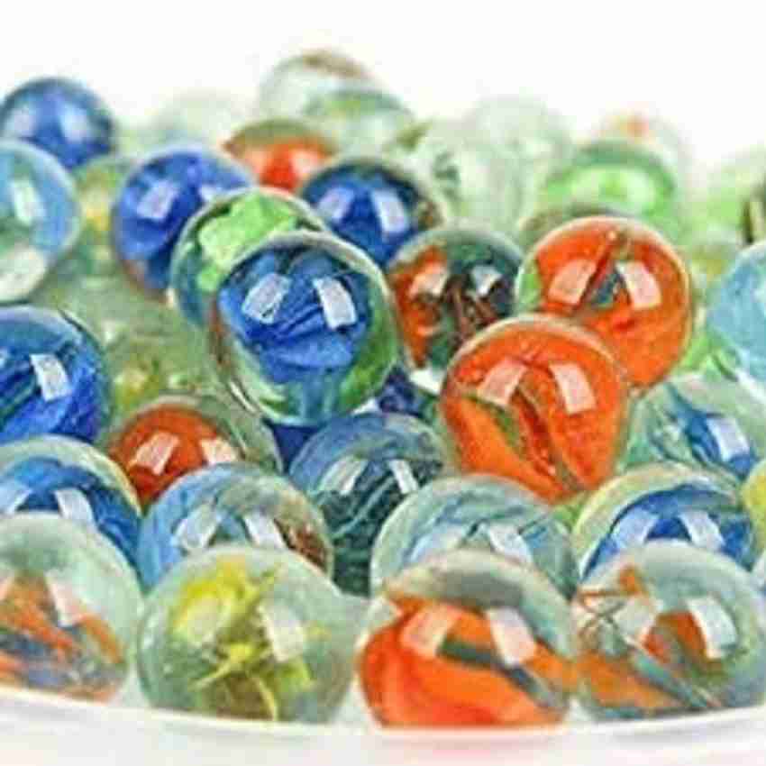 BBS DEAL Glass Marbles kanche for Kids Marble Games DIY and Christmas Home Decoration Pack of 46 Multicolor Glass Marbles kanche for Kids Marble Games DIY and Christmas Home Decoration Pack of 46 Mu...