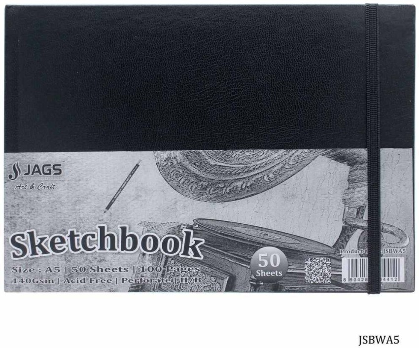 Askprints A5 Sketch book 50 Sheets Set of 2 - 5.8 x 8.3 Inch