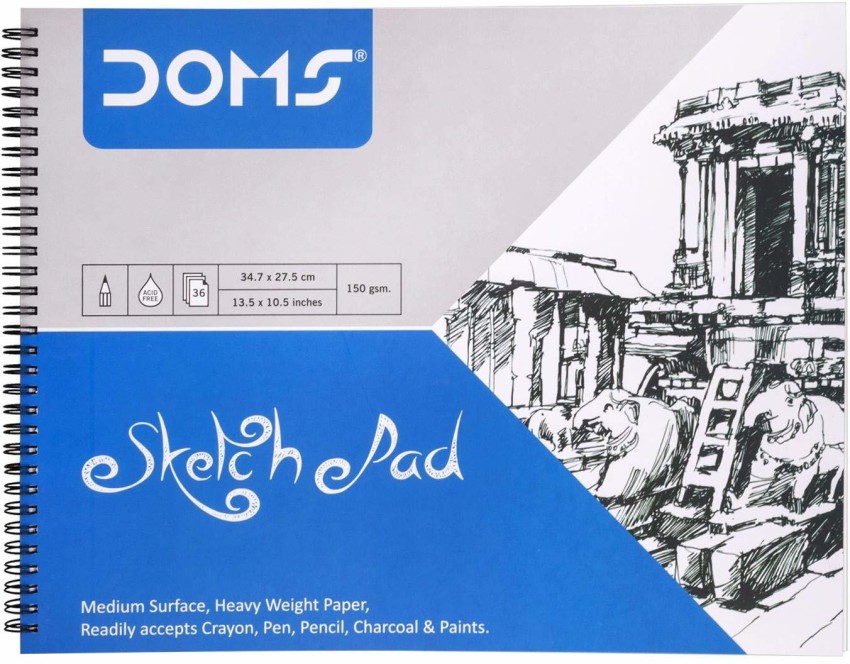 DOMS Sketch Pad Set Of 36 Sheets Sketch Pad Price in India - Buy