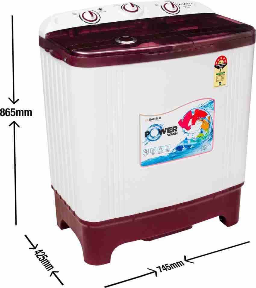 sansui washing machine 6kg price