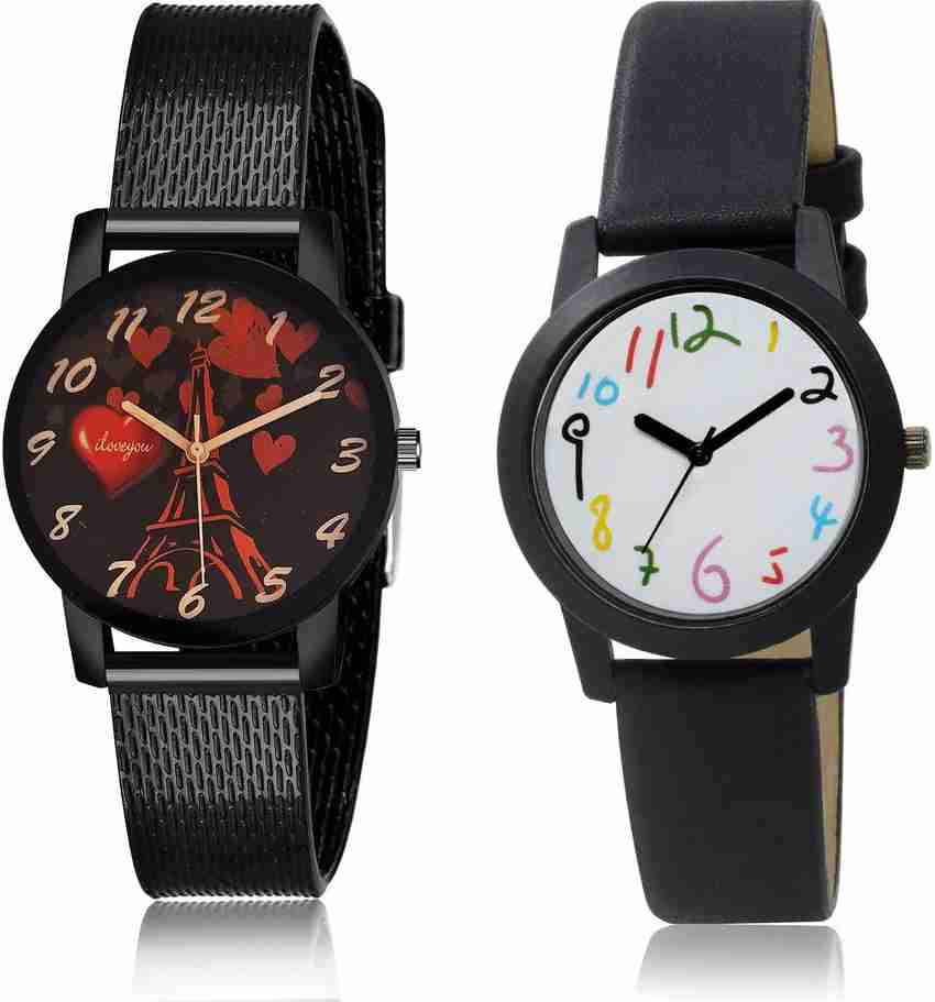 NEUTRON combo watch Analog Watch For Girls Buy NEUTRON combo watch Analog Watch For Girls Latest Formal I Love You 2 Watch Combo For Girls And Women G533 GO119
