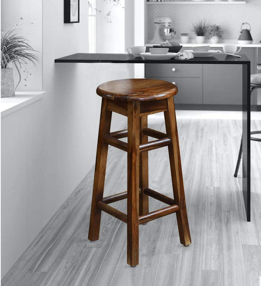 choyal Sheesham Wood High Bar stool Solid Wood high stool for bar