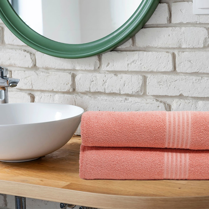 Coral bathroom hotsell towels