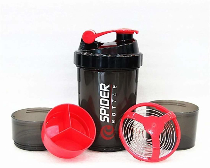 EINWEG Spider Protein Shaker Bottle with 2 Storage Extra