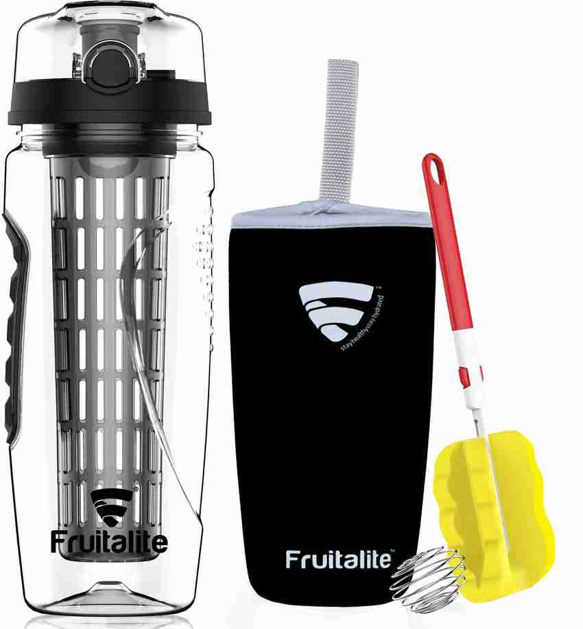 Fruitalite Fruit Infuser Water Bottle 1 Ltr Full Length Colored