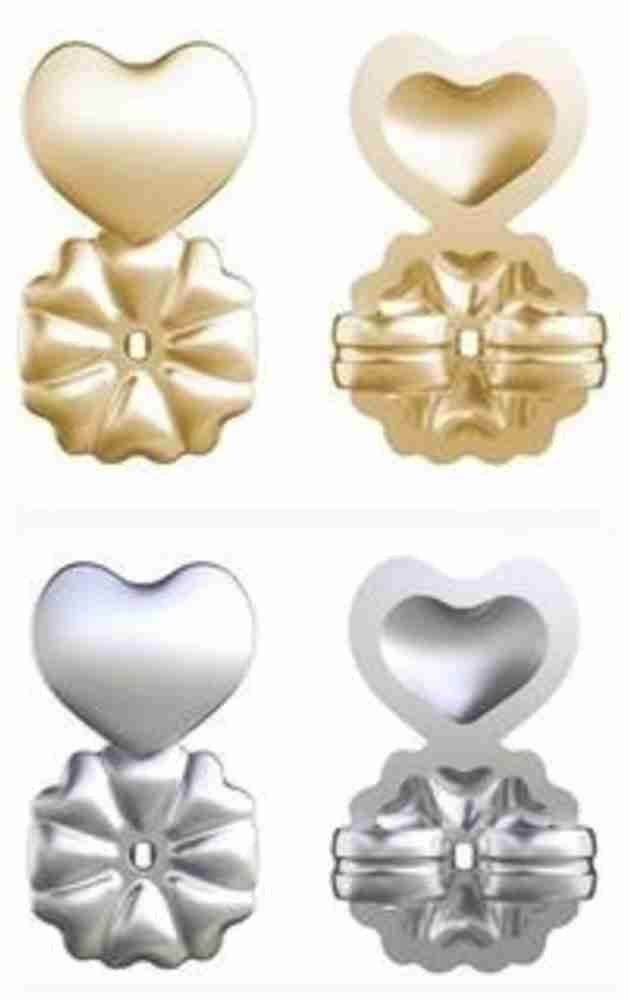 Women Earrings Back Lifter Gold Color Silver Color Copper Butterfly Heart  Love Earrings New Fashion Jewelry Accessories