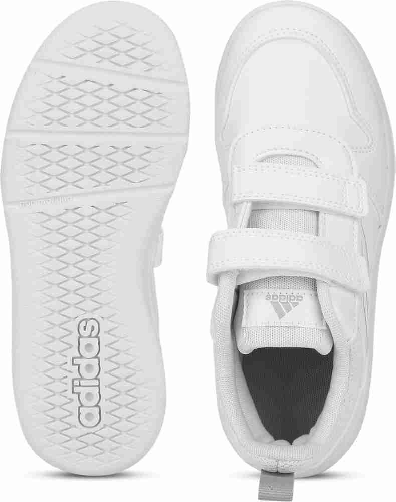 Adidas white best sale shoes kids