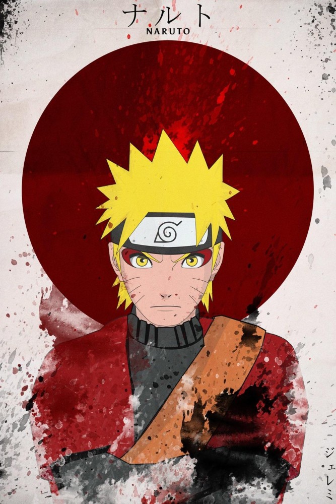 Quadro Poster Anime Naruto Personagens mod 2- GA157 90x50