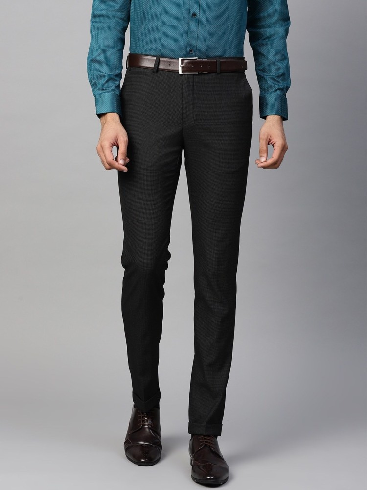 Buy BLACKBERRYS Structured Polyester Blend Slim Fit Mens Work Wear Trousers   Shoppers Stop