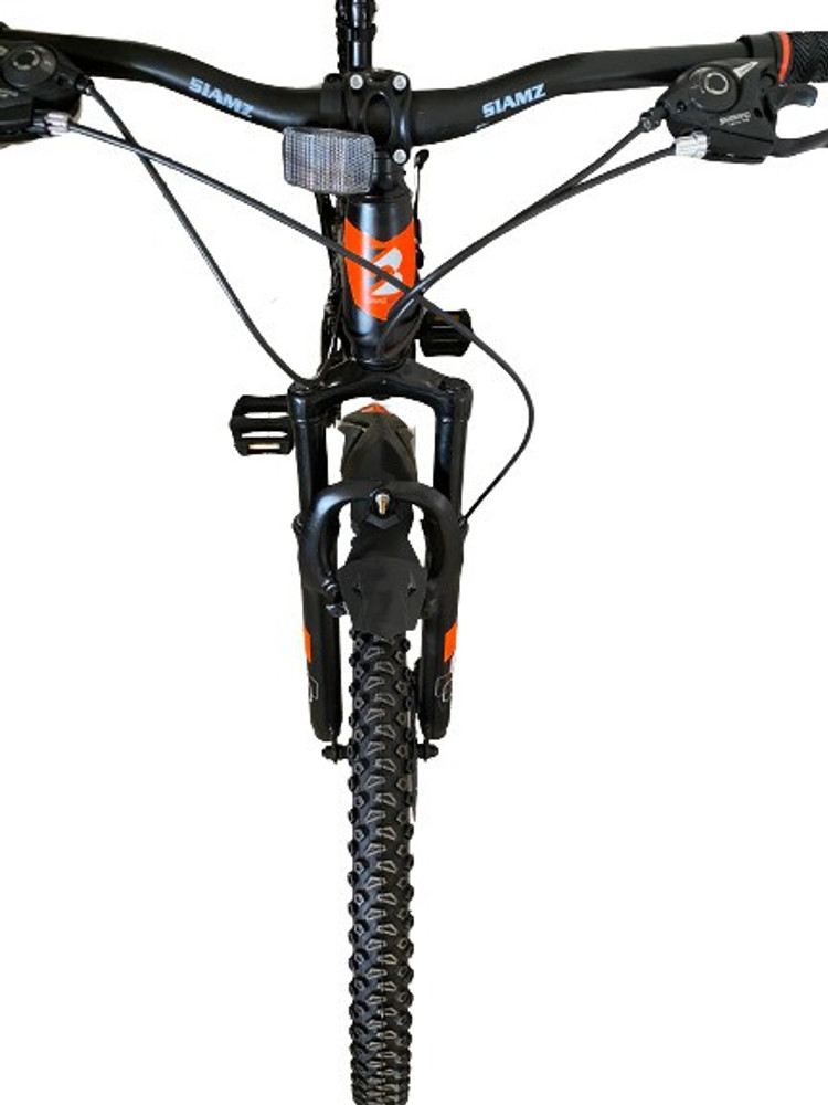 Mens mountain bike orange top