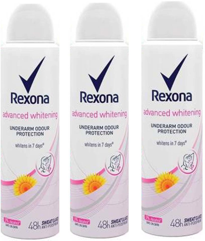 Rexona Shower Fresh , Aloe Vera , Advanced Whitening UOP 150ML (3) Deodorant  Spray - For Men & Women - Price in India, Buy Rexona Shower Fresh , Aloe  Vera , Advanced