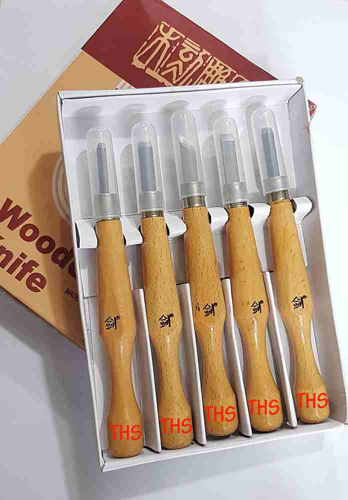 Woodcut hot sale knife set