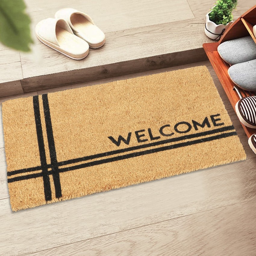 OnlyMat Large Tree Printed Natural Coir Door mat