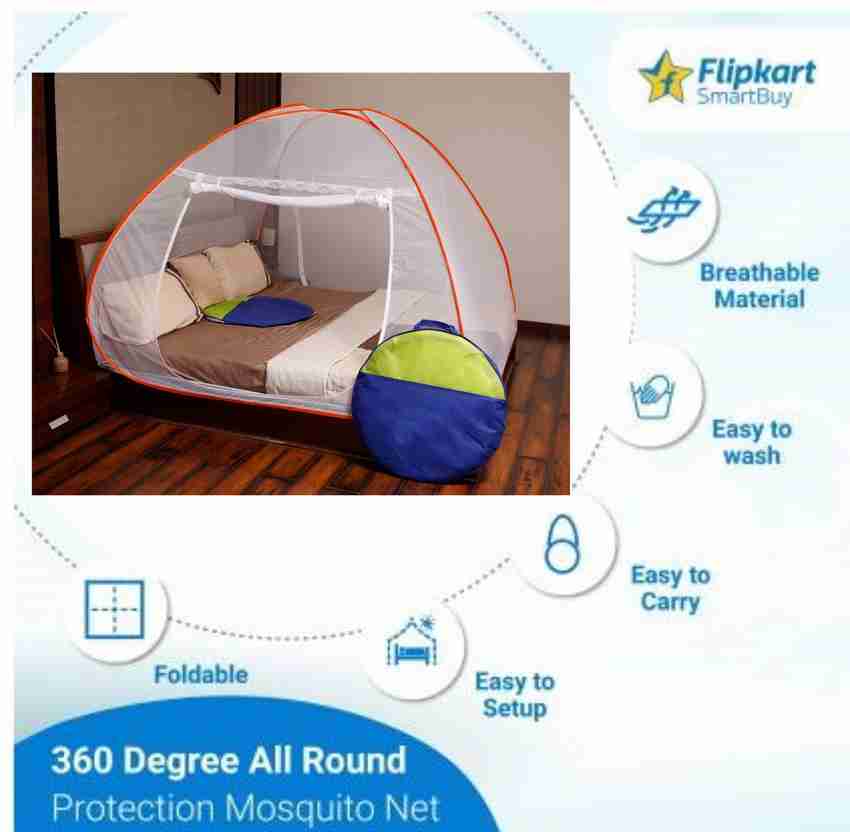 Flipkart SmartBuy Polyester Adults Washable Foldable Double Bed Mosquito Net