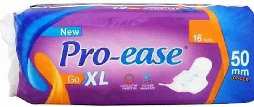 Pro-ease Go XL 50 mm Longer XL - 6+6 Pads Sanitary Pad, Buy Women Hygiene  products online in India