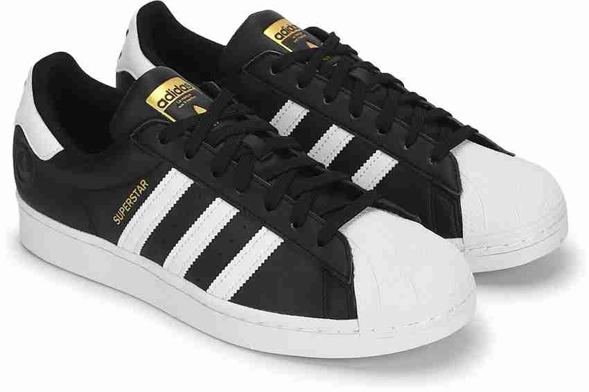 Adidas originals superstar black and white india top