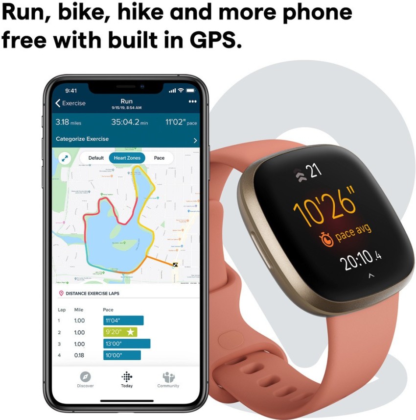 Versa best sale fitbit price