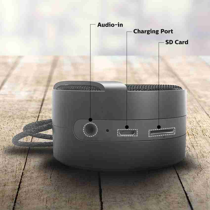 Philips bt40b portable top wireless bluetooth speaker