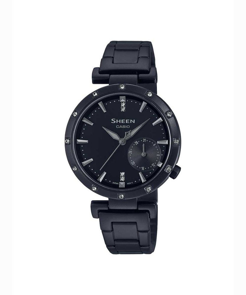 Casio sheen black best sale